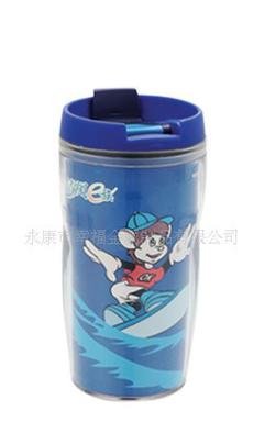 廣告杯 汽車杯 雙層塑料杯